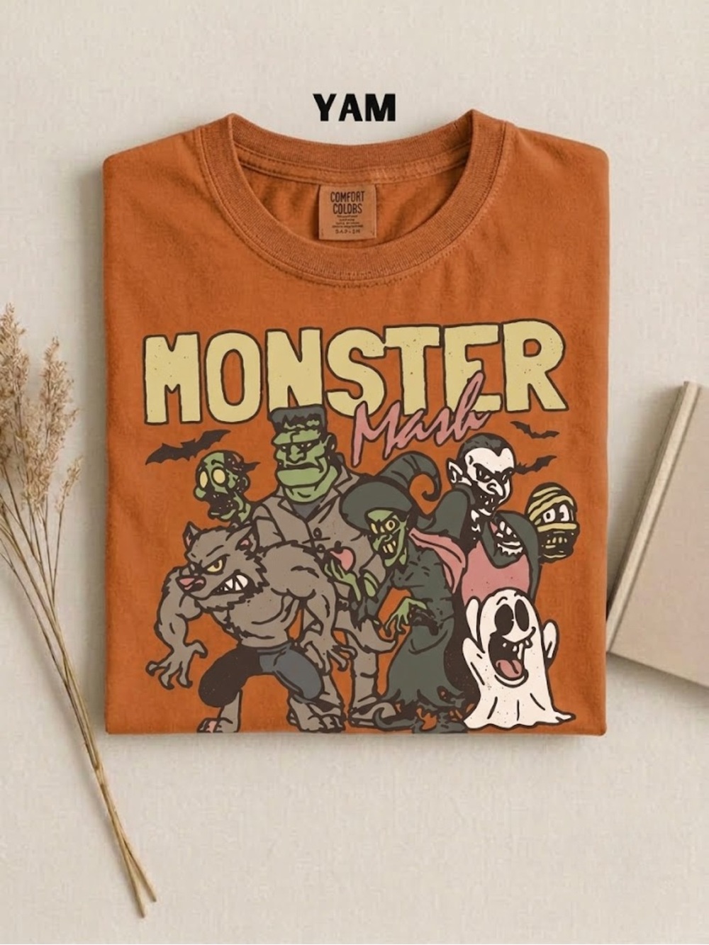 Comfort Colors "Monster Mash" Short-Sleeve Tee - Yam